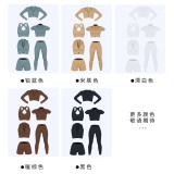 Seamless Yogawear Sports Zipper Tank Sleeveless Crop Top