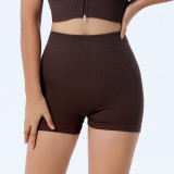 Seamless Yogawear Sports Zipper Tank Sleeveless Crop Top