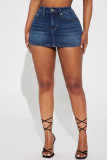 Stylish Stretchy Denim Mini Skirt