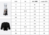 Women Printed Two Piece Dress Shrug Top and V-Neck Floral Dress