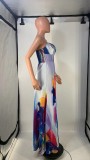 Cami Printed Sexy Fashion Maxi Dress