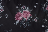 Sexy V-Neck Floral Print Mesh Cami Long Dress