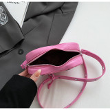 Fashion PU Heart Shaped Bag Trendy Versatile Shoulder Bag