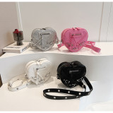 Fashion PU Heart Shaped Bag Trendy Versatile Shoulder Bag