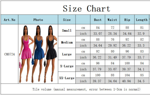 Sexy Sleeveless Pleated Dress