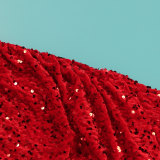 Sexy Sequin Feather Off Shoulder Ruched Party Bodycon Dress