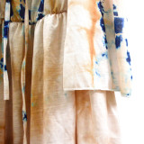 Beach Tie Dye Strap Cold Shoulder Casual Short Dress