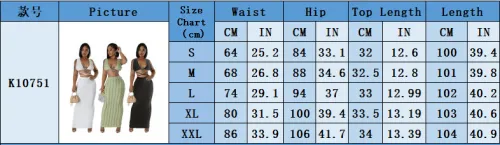 Ruffle Sleeveless Lace-Up Cross Neck Crop Top Long Skirt 2PCS Set