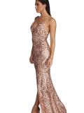 Sequin Sequin Embellished Cami Evening Dress