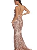 Sequin Sequin Embellished Cami Evening Dress