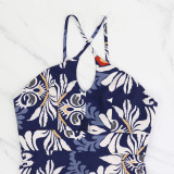 Sexy Straps Hollow Out Fashion Printed Long Dress
