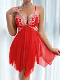 Sexy Lingerie Lace Mesh Night Dress