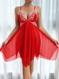 Sexy Lingerie Lace Mesh Night Dress