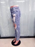 Stylish Ripped Slim Denim Pants