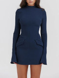Chic Sexy Elegant Flare Sleeve Bodycon Dress