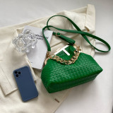 Trendy Chain Solid Color Shoulder Bag