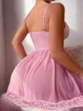 Pink Night Dress Sexy Lingerie for Women