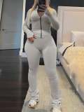 Zipper Jacket Tight Slim Pants Fashion Casual Slim Tracksuit
