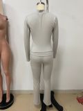 Zipper Jacket Tight Slim Pants Fashion Casual Slim Tracksuit