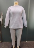 Plus Size Casual Two Piece Set