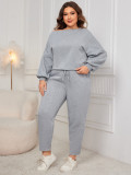 Plus Size Casual Two Piece Set