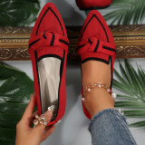 Plus Size Casual Shoes Slip-On Bowknot Shoes