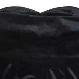 Solid Velvet Ruched Off Shoulder Slit Long Evening Dress