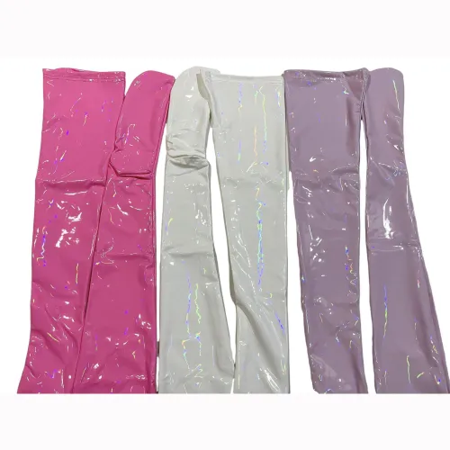 S-3XL Patent PU Leather Stocking Sexy Lingerie Accessories