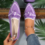 Plus Size Casual Shoes Slip-On Bowknot Shoes