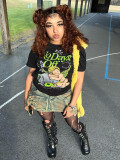 Cotton Graphic Print Short Sleeve Fashion T-Shirt