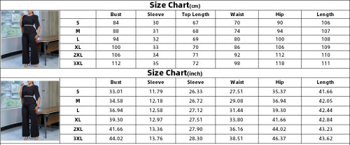 Elegant Chic Top and Wide Leg Pants Two Piece Set