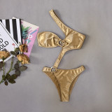 Sexy Satin One-Piece Bikini Swimsuit