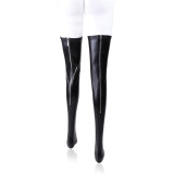 PU Leather Sexy Stretchy Stocking with Zipper