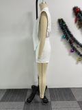 Fashion Irregular Slit V-Neck Rompers