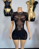 See-Through Sexy Fishnet Sexy Bodycon Dress