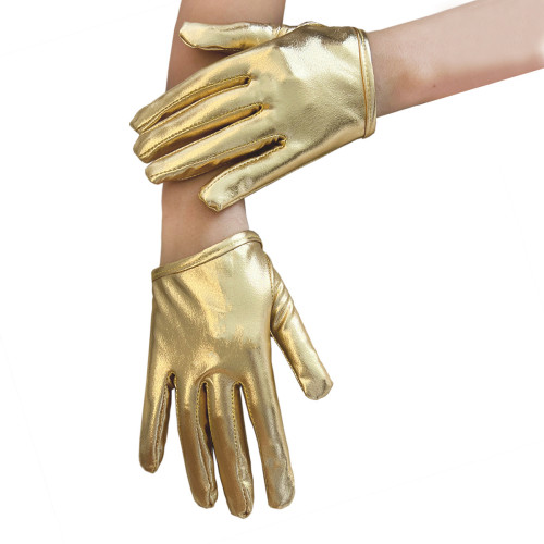 Pu Leather Shiny Short Gloves Lingerie Accessories