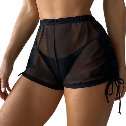 Women Drawstring Swimming Shorts Beachwear