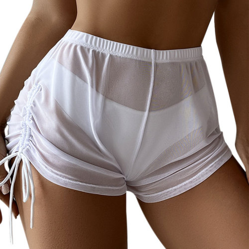 Women Drawstring Swimming Shorts Beachwear