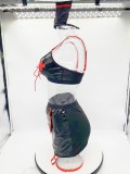 Sexy Lingerie Set Nurse Role Paying PU-Leather Unifrom Seductive Costume
