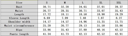Printed Slim Cropped T-shirt Patchwork Denim Plaid High Waist Loose Pants Two-piece Set