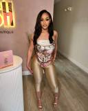 Fashion Printed Strapless Irregular Top and Shorts Two Piece Set