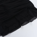 Sexy Halter Neck Bodycon V Neck Slit Bodycon Dress