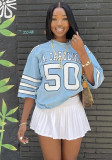 Street Casual Loose Half Sleeve Letter Print Short Sleeve T-Shirt