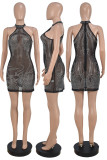 See Through Mesh Sequin Club Dress