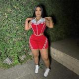 Sexy Sleeveless Top and Shorts Sports Casual Two-Piece Set