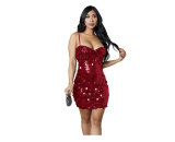 Sequin Sexy Cami Bodycon Dress