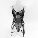 Sexy Daisy Embroidered Nightclub Bodysuit