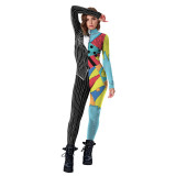 Halloween Costume Christmas Horror Night Cosplay Sally Role-playing 3D Digital Printed Jumpsuit