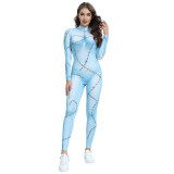 Halloween Costume Christmas Horror Night Cosplay Sally Role-playing 3D Digital Printed Jumpsuit