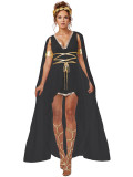 Halloween Costume Ancient Greek Goddess Dress Egyptian Queen Athena Dress Cosplay Costumes